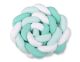 Protector de Cuna Knot Bumper XXL My Sweet Baby en Blanco y Menta