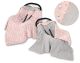 Manta de Coche Para Bebé My Sweet Baby - Ballerinas Rosa/Gris