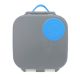 Mini lunchbox B.box en azul pizarra con compartimentos para snacks.