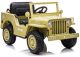 Coche eléctrico JH-103 color caqui 4x4