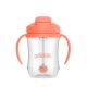 Vaso de Entrenamiento Dr brown's con Pajita Suave Coral 270ml