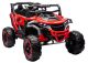 Coche eléctrico infantil M1 4x4 rojo LEAN CARS vista tres cuartos
