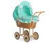 Carrito de muñecas de mimbre My Sweet Baby con ropa de cama