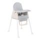 Trona 3en1 Creamy Gris Kikkaboo para Bebés