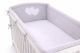 Protector de Cuna My Sweet Baby XXL Corazones Blancos y Grises