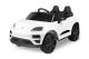 Coche eléctrico infantil Porsche Macan blanco Toyz con licencia oficial, vista frontal