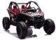 Buggy eléctrico infantil 4x4 DK-CA001 rojo LEAN CARS vista tres cuartos