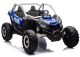 Buggy eléctrico infantil 4x4 KKL-808 24V azul LEAN CARS vista tres cuartos