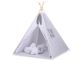 Tipi para Niños My Sweet Baby con Plumas Decorativas - Gris