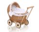 Carrito de muñeca My Sweet Baby Aurora - Natural, mimbre y madera