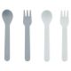 Cubiertos Infantiles Trixie - Cuchara y Tenedor 2-Pack Petrol