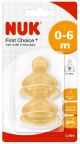 Tetinas de Látex Nuk First Choice + para Bebés 0-6 meses