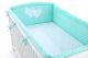 Protector de Cuna XXL My Sweet Baby - Corazones en Mint