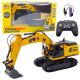 Excavadora crawler control remoto con brazo funcionando