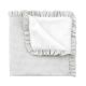 Manta reversible 65x65x1 cm Polo Grey de Cambrass con volante fruncido.