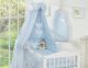 Dosel de Cuna My Sweet Baby con Corazones Colgantes Azules