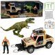 Set de caza de dinosaurios T-Rex con coche todoterreno de Lean toys