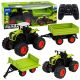 Tractor agrícola RC 1:16 Lean toys con remolque basculante