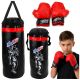 Set de boxeo con guantes Muay Thai y saco
