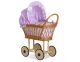 Cochecito de muñecas My Sweet Baby con ropa de cama Lila - Natural