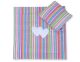 Pram Bedding Set With Duvet And Pillow 2pcs - Hearts Lilac Strips