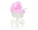 Carrito de Muñeca My Sweet Baby de Mimbre con Ropa de Cama Rosa