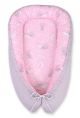 Cocoon Doble Cara My Sweet Baby para Bebés - Conejitos Rosa/Gris