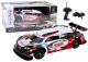 Coche de Carreras RC 1:16 con Ruedas Intercambiables Blanco y Rojo