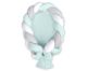 Nido trenzado 2 en 1 My Sweet Baby - Blanco, gris y menta