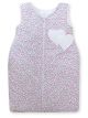 Cotton Sleeping Bag For Children, Size M, 6-12 Months, Tog 2.5, All-season, Hearts Pink Flowers
