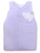 Cotton Sleeping Bag For Children, Size M, 6-12 Months, Tog 2.5, All-season, Hearts Dots On Lilac