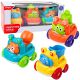Set de Vehículos de Construcción con Animales 3 pcs