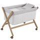 Minicuna Tijera Madera Ardi Gris/natural 55x87x74 Cm - Cambrass