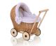 Carrito de Muñecas de Mimbre My Sweet Baby con Ropa de Cama