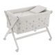 Minicuna Tijera Madera Globe Crudo/bco 55x87x74 Cm - Cambrass