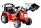 Tractor eléctrico rojo ZP1005 para paseo infantil