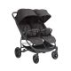 Carrito gemelar Happy 2 Kikkaboo Gris Oscuro 2024
