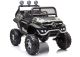 Coche eléctrico infantil Mercedes Unimog S camuflaje militar LEAN CARS vista lateral