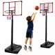 Canasta de baloncesto móvil ajustable de Lean sport en acción