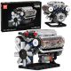 Bloques de Construcción Motor V8 Mecánico 552 Piezas