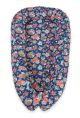 Baby Nest Double-sided Premium Cocoon For Infants Bobono- Fox Family On Blue