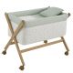 Minicuna Tijera Madera Ardi Verde/natural 55x87x74 Cm - Cambrass