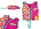 Chaleco de Natación Rosa 51 cm
