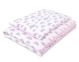 Juego de Ropa de Cuna My Sweet Baby - 2 Piezas Nubes Gris/Rosa