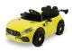 Coche eléctrico infantil Toyz Volti amarillo con puertas abatibles, vista frontal