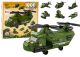 Set de bloques de construcción helicóptero militar Lean Toys, vista de la caja