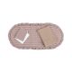 Pack colchoneta para capazo Cambrass Taylor rosa, confeccionado en 100% algodón y tejido vichy. Medidas 35x75x1 cm, suave y coordinado.
