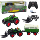 Tractor Agrícola con Remolque y Horquillas Control Remoto