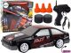 Coche Deportivo Teledirigido R/C 1:24 Negro con Ruedas Reemplazables
