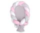 Nido Trenzado 2 en 1 My Sweet Baby - Blanco, Gris y Rosa